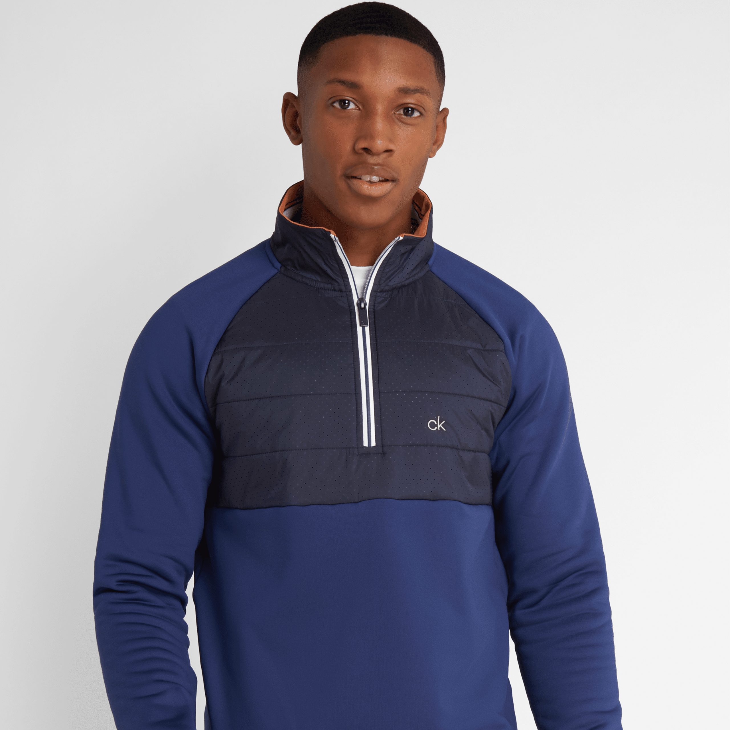 Calvin Klein Golf Hybrid Half Zip Ink